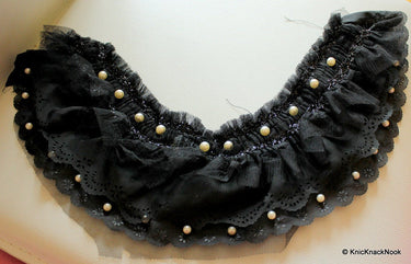 Black Neck Collar Trim